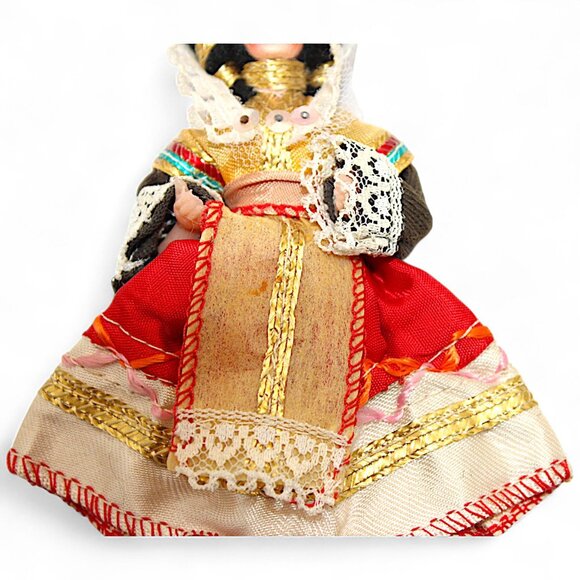 Vintage European Folk Costume Doll - Picture 5 of 6